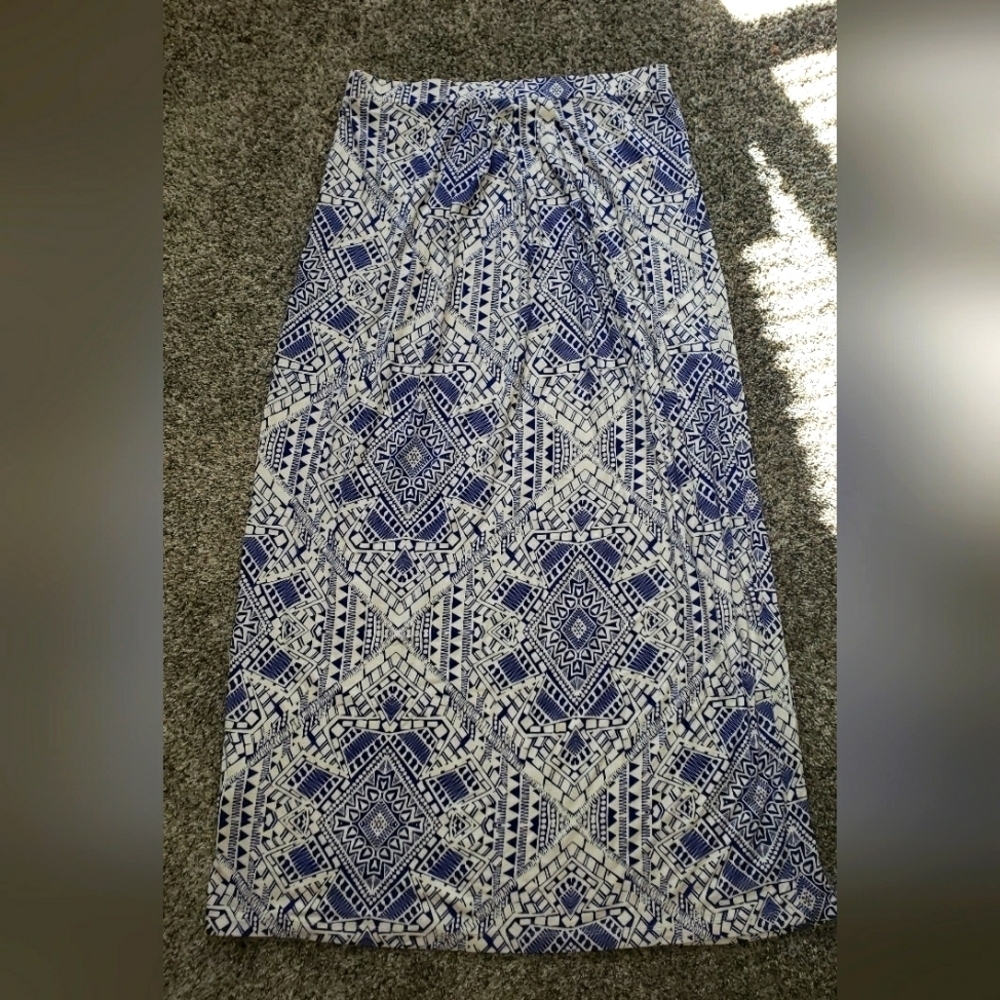 Cynthia Rowley| Flowy Western Pattern Maxi Skirt - Picture 5 of 5